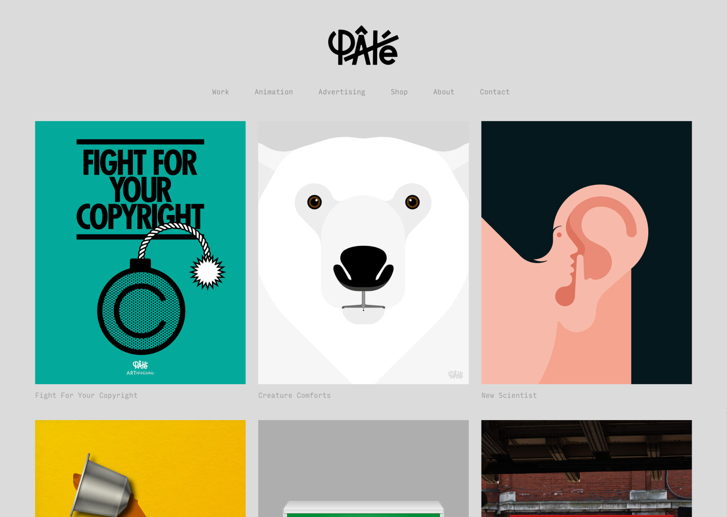 Graphic creative portfolio website