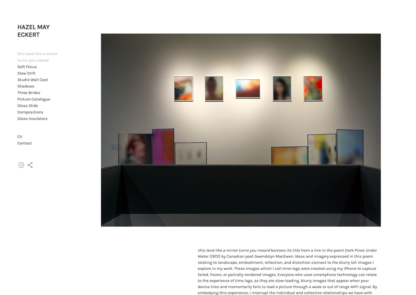 Photographer creative portfolio website